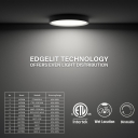 Edgelit Slim Surface - 5 Inch Round - 5000K - 1Pack